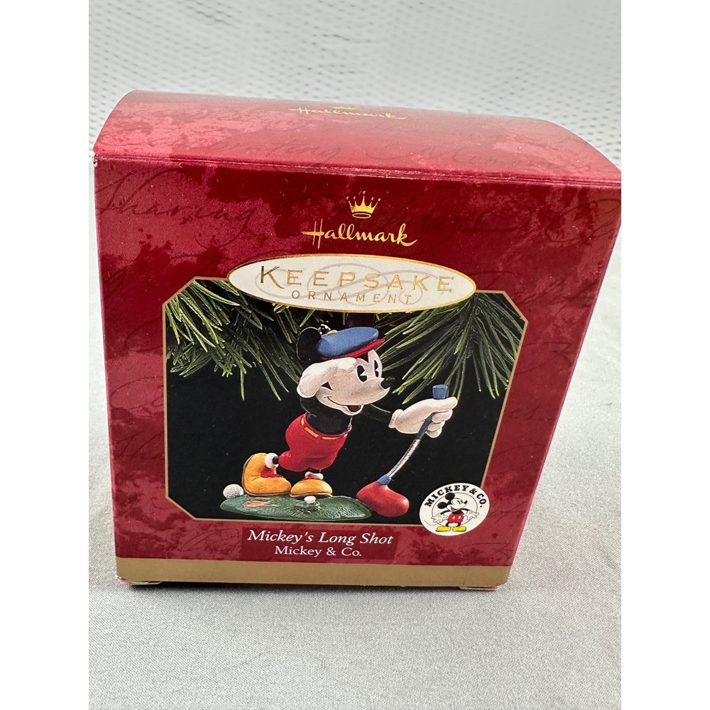 Hallmark Mickey Mouse "Mickey's Long Shot" Disney Golf Christmas Ornament